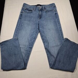 Y2k Gap Straight Leg Jeans Womens 8/29 Regular Medium Wash Denim Distressed